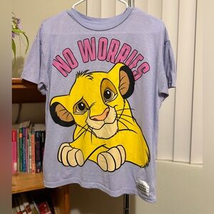 Disney Kids Simba No Worries T-Shirt - Lavender